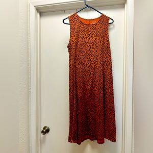 Cheetah print dress